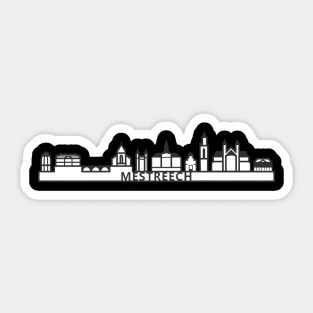 Mestreechter skyline zwartwit Sticker